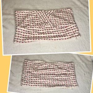 Free People Flower Floral Tube Crop Top